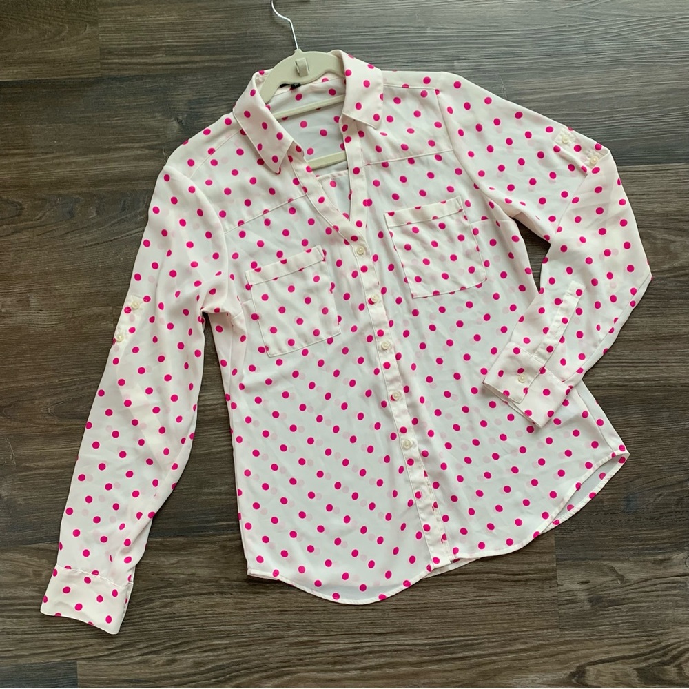 😍 EXPRESS Button Down Long-sleeve Shirt
